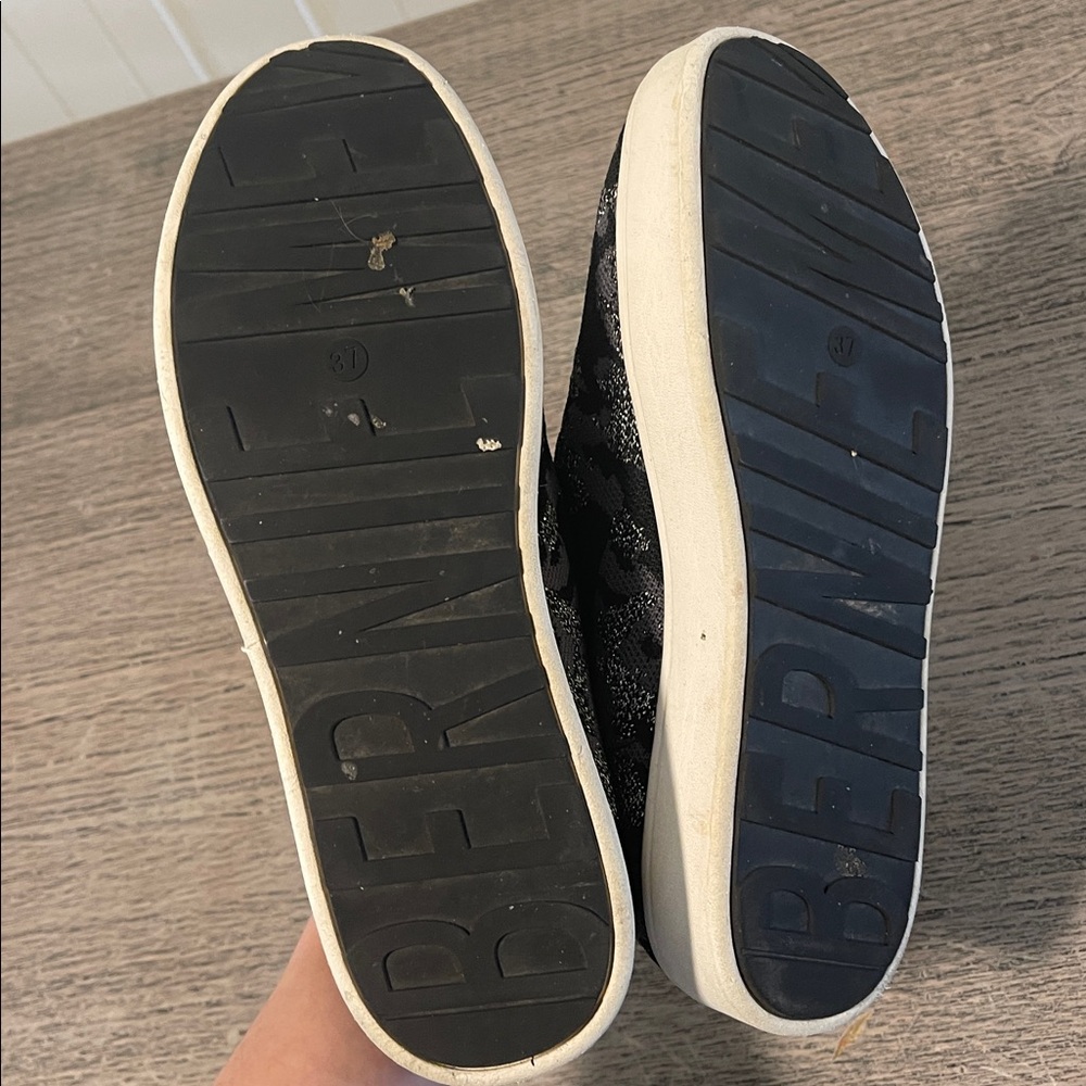 Bernie Mev. | Jenna Slip-On Sneaker Black Gray Metallic Camo Size 37 / 6.5 US - Picture 7 of 8